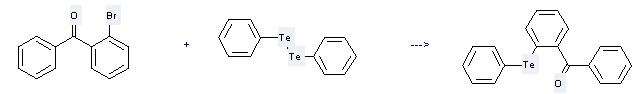 The Methanone,(2-bromophenyl)phenyl- can react with Diphenyl-ditelluride to get 2-Bromo-benzophenone